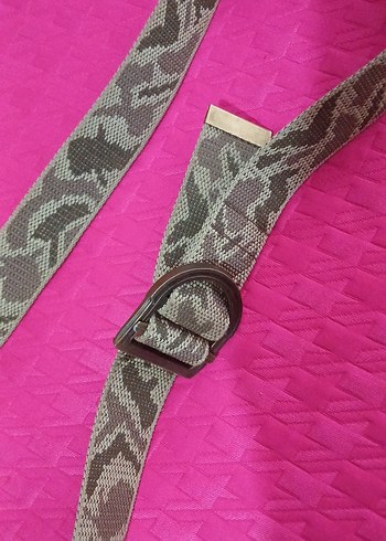 Tokalı Gri Desenli Kamuflaj Kemer - Görsel 3