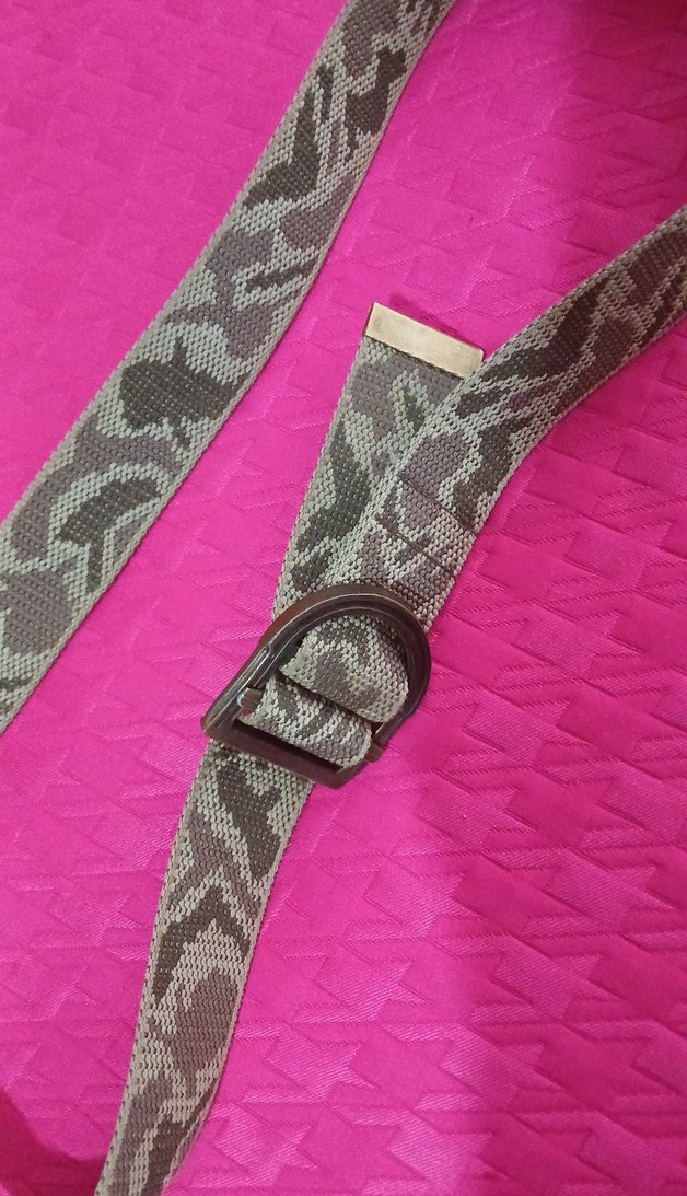 Tokalı Gri Desenli Kamuflaj Kemer - Görsel 3