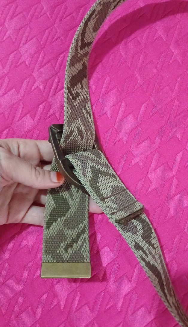 Tokalı Gri Desenli Kamuflaj Kemer - Görsel 2