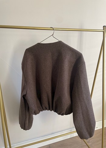 Kadın Kahverengi Bomber Ceket - Görsel 2