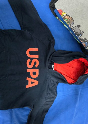 Kapüşonlu uspa marka Erkek Çocuk Lacivert Sweatshirt