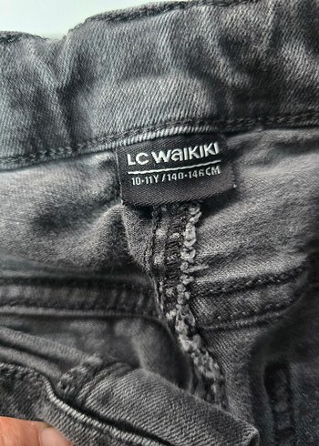 LC Waikiki Gri siyah Erkek Çocuk Denim Pantolon