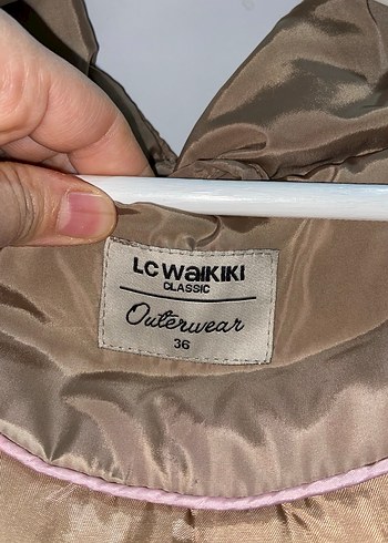 Bej Kadın Kürklü Kışlık Mont - Görsel 5