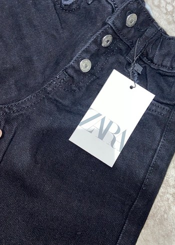 Kız Çocuk Siyah Kot Pantolon - Görsel 4