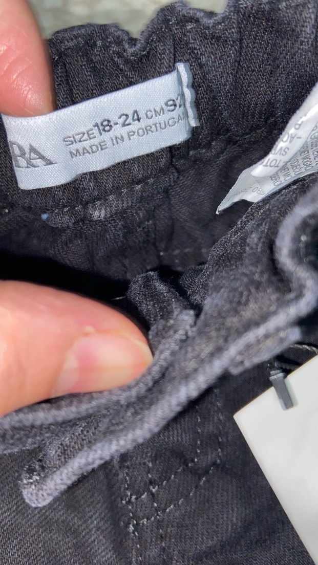 Kız Çocuk Siyah Kot Pantolon - Görsel 3