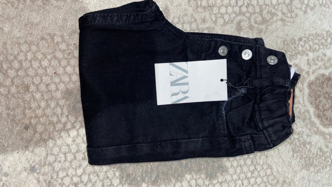 Kız Çocuk Siyah Kot Pantolon - Görsel 2