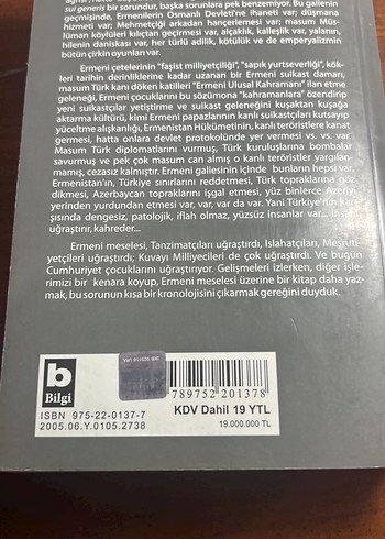 Ermeni Meselesi 1774-2005 Bilal N. Şimşir - Görsel 2