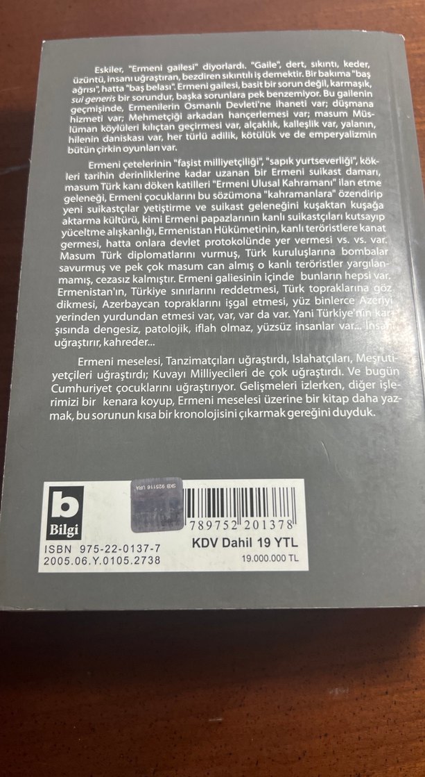 Ermeni Meselesi 1774-2005 Bilal N. Şimşir - Görsel 2
