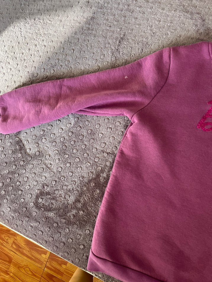 Pembe Kız Sweatshirt Uzun Kollu Triko - Görsel 2