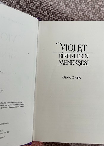 Kılıç ve Kalp Desenli kitap adı :violet dikenlerin menekşesi - Görsel 5
