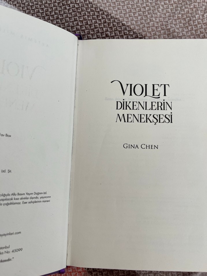 Kılıç ve Kalp Desenli kitap adı :violet dikenlerin menekşesi - Görsel 5
