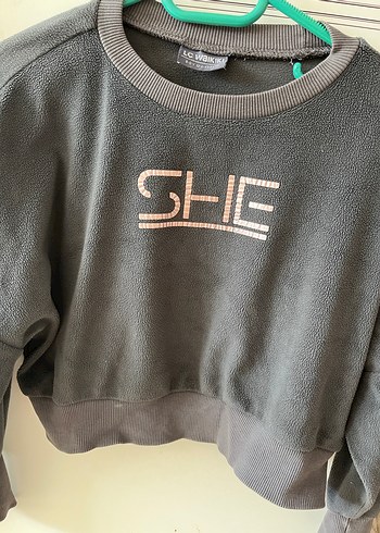 Gri Kısa Sweatshirt çocuk Spor - Görsel 6