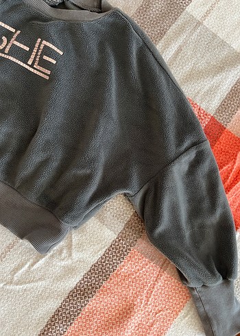 Gri Kısa Sweatshirt çocuk Spor - Görsel 5