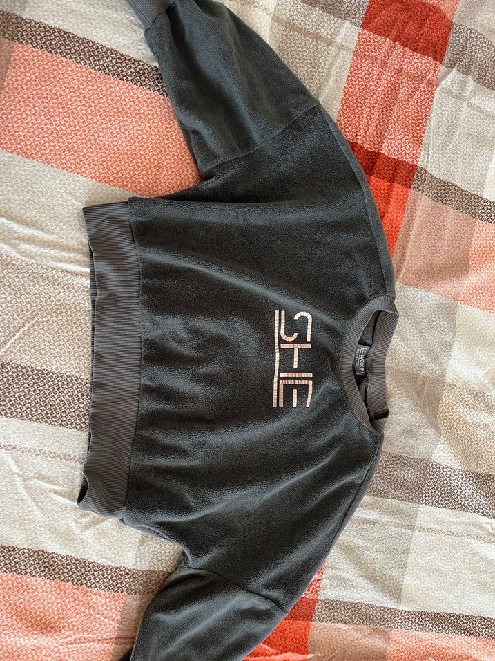 Gri Kısa Sweatshirt çocuk Spor - Görsel 2