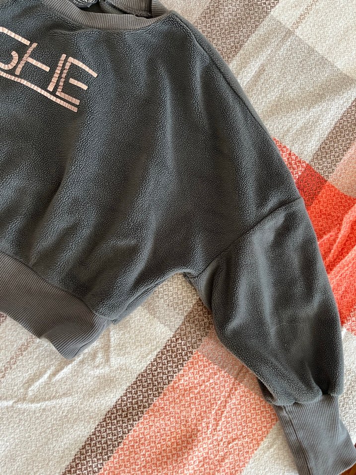 Gri Kısa Sweatshirt çocuk Spor - Görsel 5