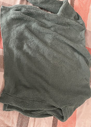 Düğmeli su yeşili Kadın Hırka - Görsel 4