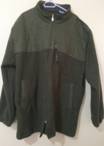 Fermuarlı Uzun Kollu Erkek Gri Polar - Görsel 3