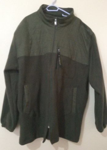 Fermuarlı Uzun Kollu Erkek Gri Polar - Görsel 2