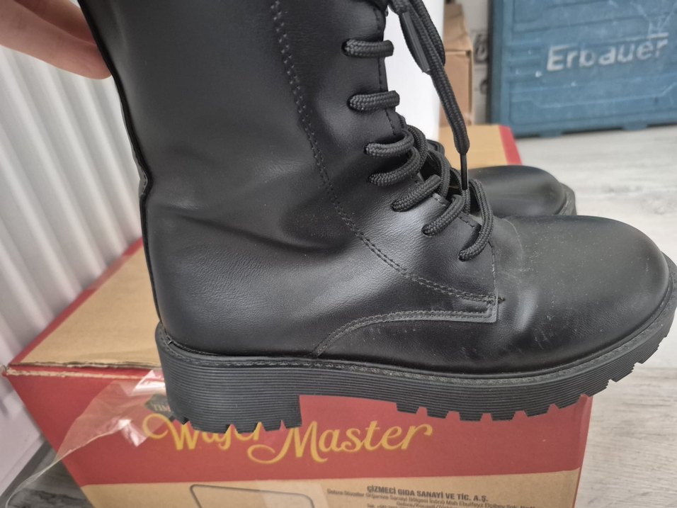 Siyah Deri Bot - Görsel 2