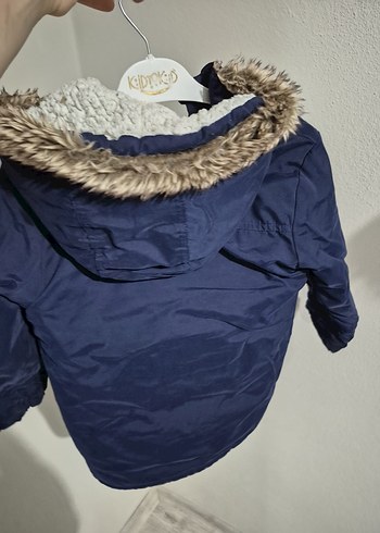 Erkek Çocuk Polar Astarlı Mavi Mont - Görsel 4