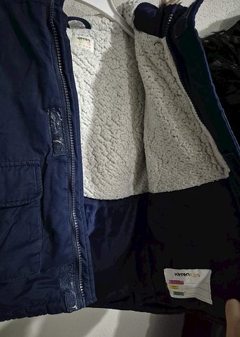 Erkek Çocuk Polar Astarlı Mavi Mont - Görsel 2