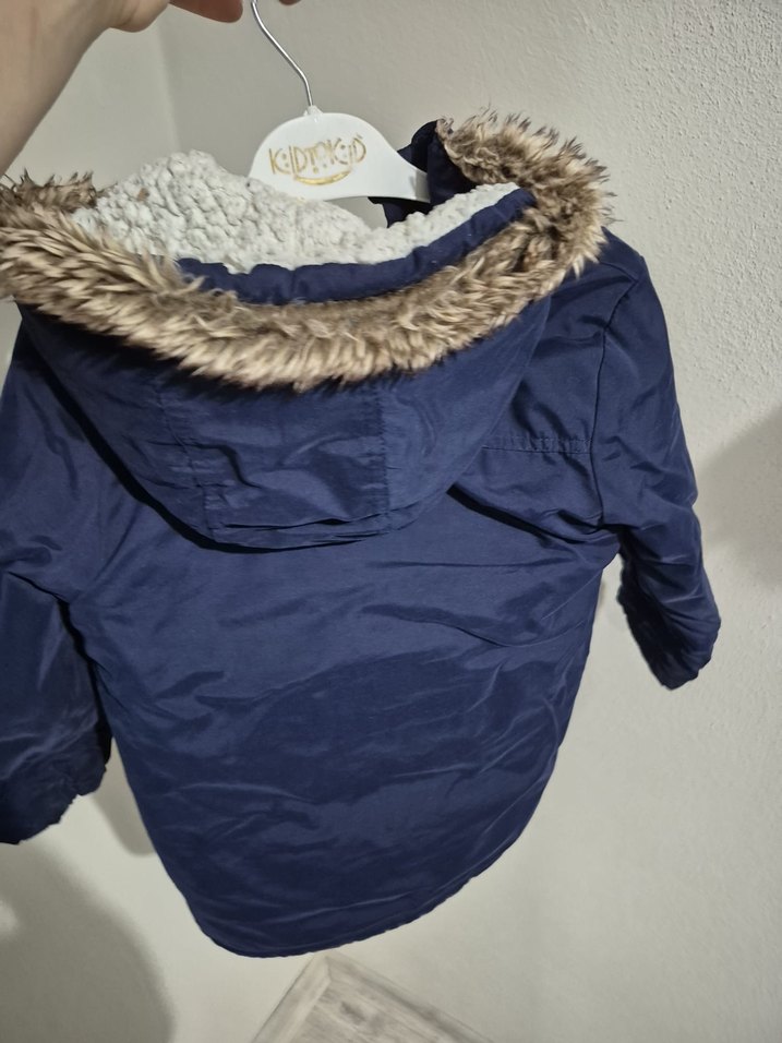 Erkek Çocuk Polar Astarlı Mavi Mont - Görsel 4