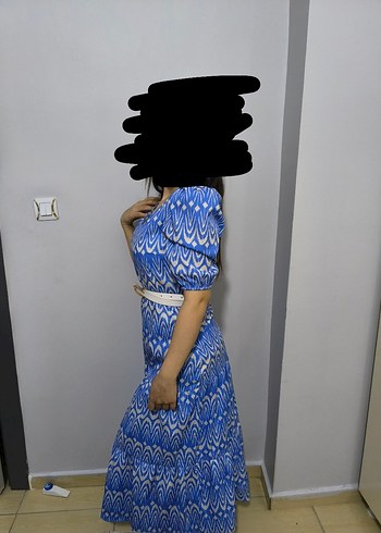 Kadın Elbise mavi - Görsel 2