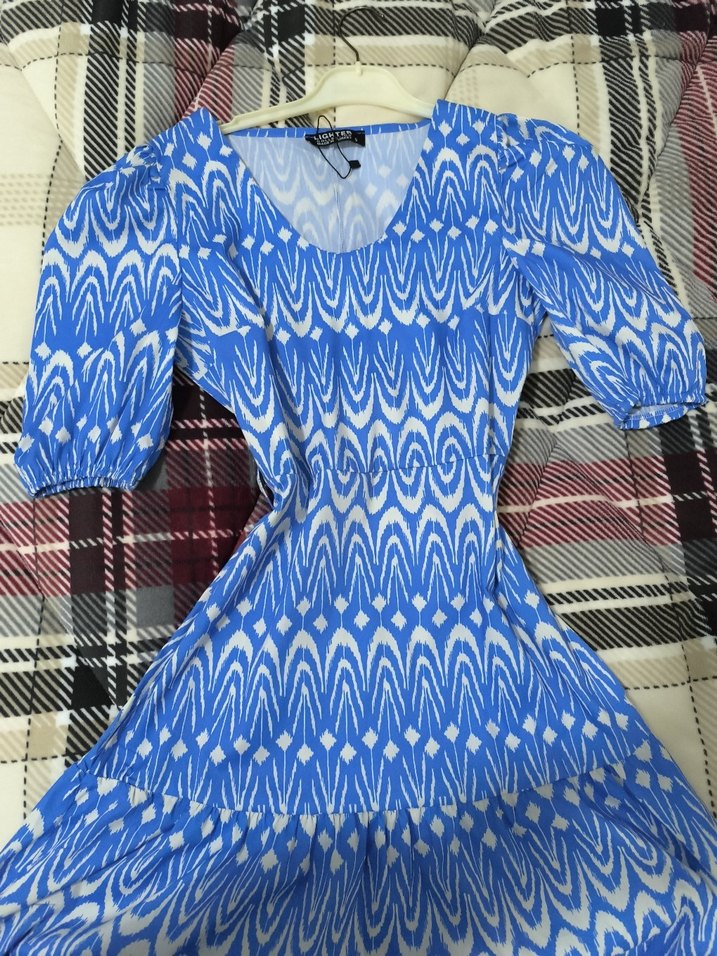 Kadın Elbise mavi - Görsel 3