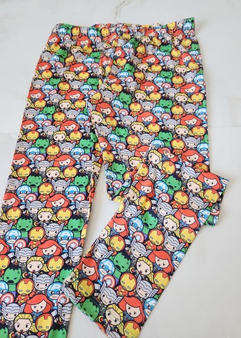 Renkli Baskılı Kız Çocuk Tayt - Görsel 2