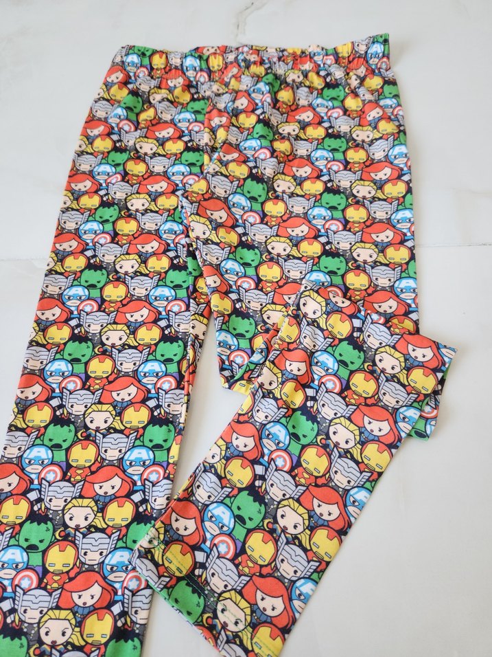 Renkli Baskılı Kız Çocuk Tayt - Görsel 2