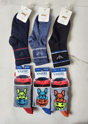 Erkek Çocuk Çorap 7/8 yaş - Görsel 2