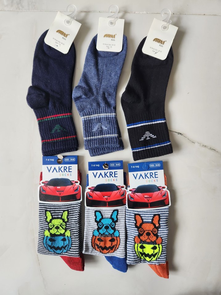 Erkek Çocuk Çorap 7/8 yaş - Görsel 2