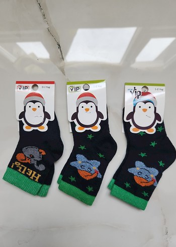 Renkli Baskılı Erkek Çorapları 1-2 Yaş - Görsel 3