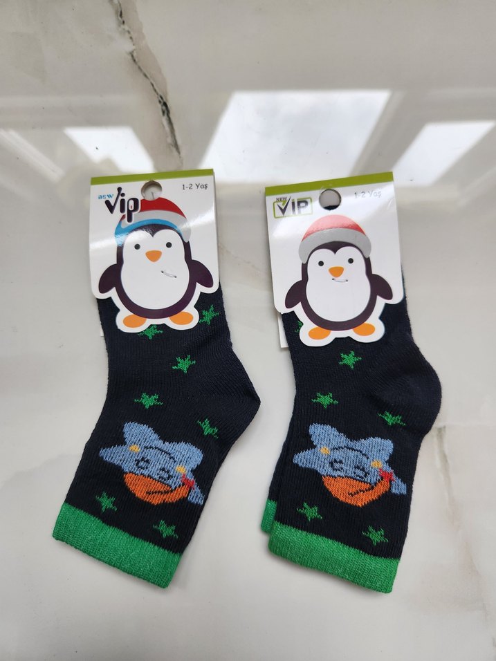 Renkli Baskılı Erkek Çorapları 1-2 Yaş - Görsel 2