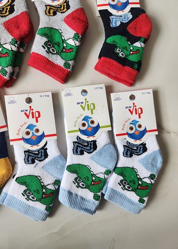 Renkli Erkek Çocuk Çorapları 0/1 yaş - Görsel 6