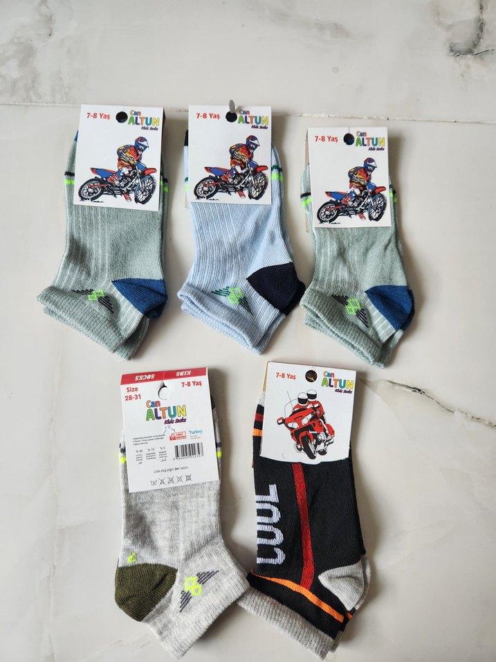 Erkek çocuk çorap 7/8 yaş - Görsel 5