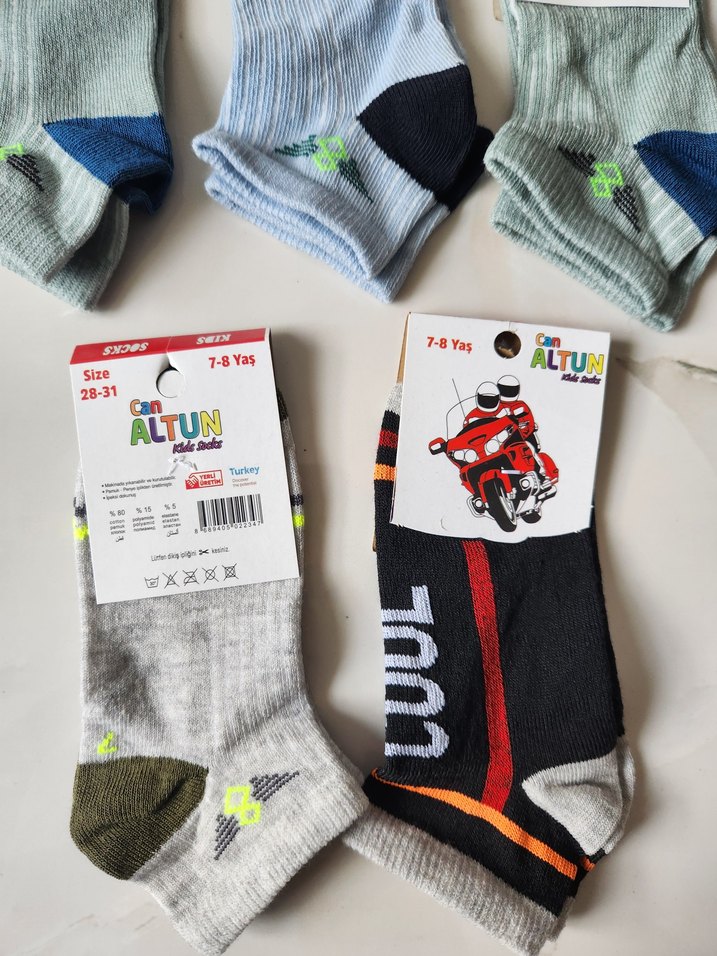 Erkek çocuk çorap 7/8 yaş - Görsel 4