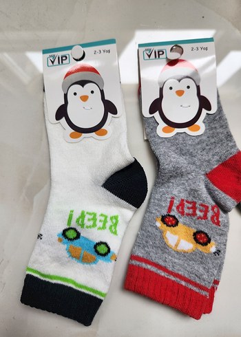 Çocuk Renkli Baskılı Çorap 2/3 yaş - Görsel 5