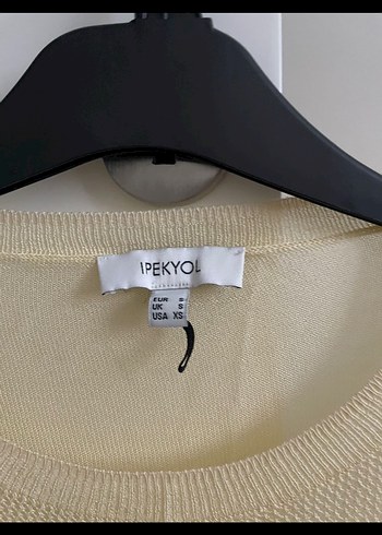 s Beden sarı Renk Kadın İpekyol Uzun Kollu Triko