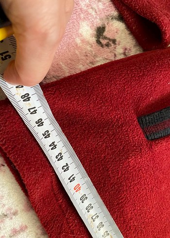 s/m Beden bordo Renk Bordo Fermuarlı Ünisex Polar Ceket