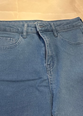 Kadın Mavi Normal Boy Denim Jean - Görsel 3