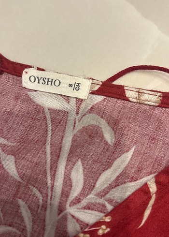 Kırmızı Baskılı Uzun elbise - Görsel 4