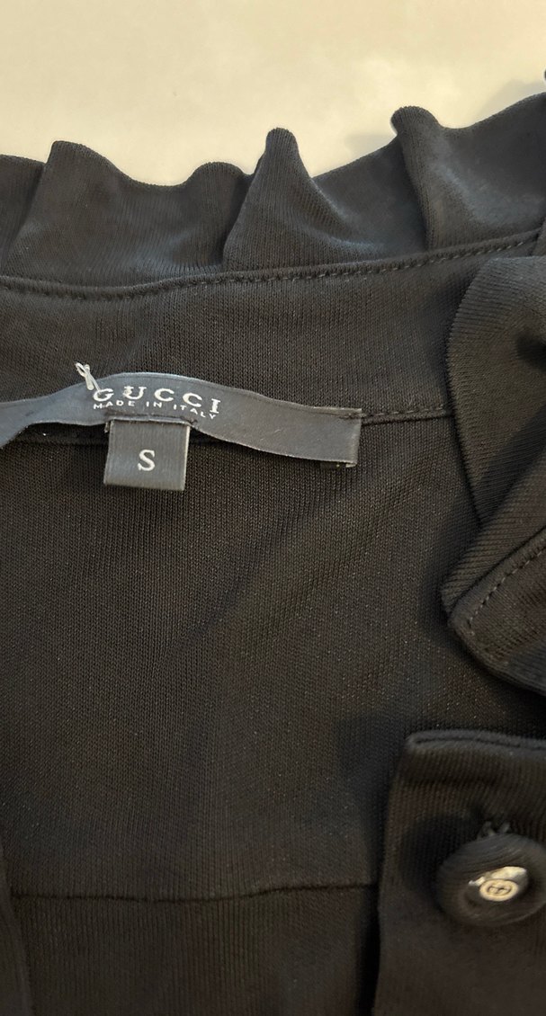 Düğmeli Siyah Uzun Hamile Elbisesi - Görsel 3