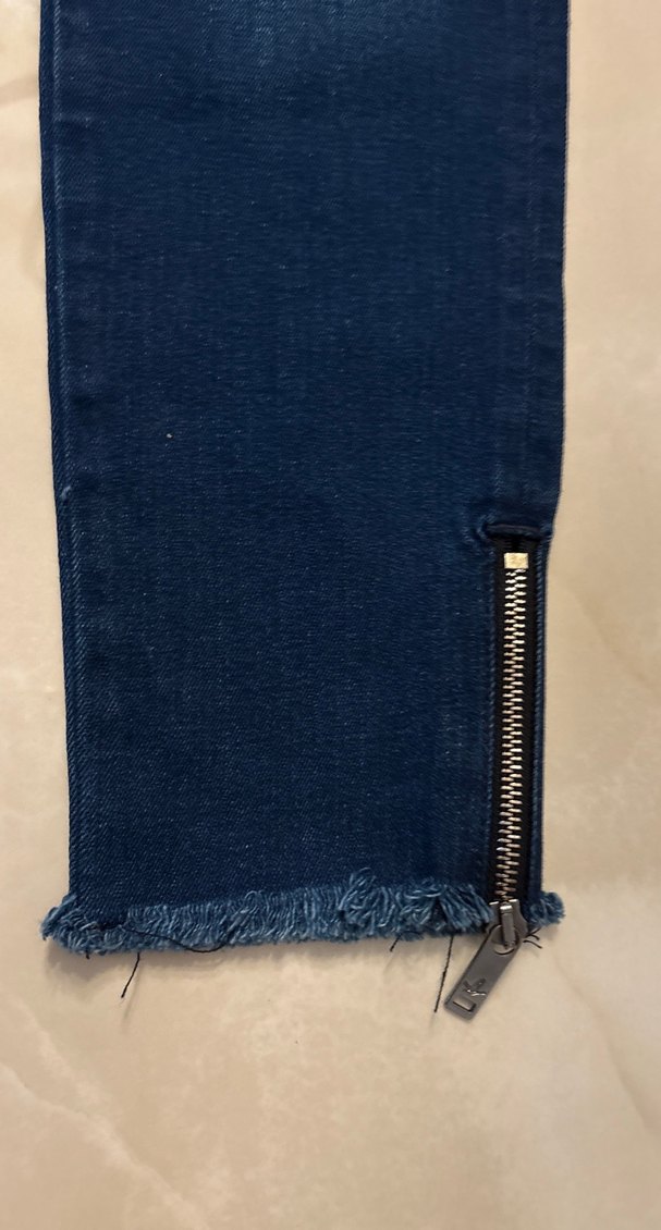 Parlak Lacivert Kadın Denim Jean - Görsel 3