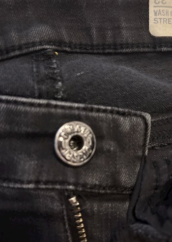 Siyah Yırtık Detaylı Midi Boy Kadın Jean - Görsel 5