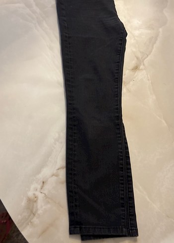 Kadın Siyah Normal Boy Denim Jean - Görsel 4