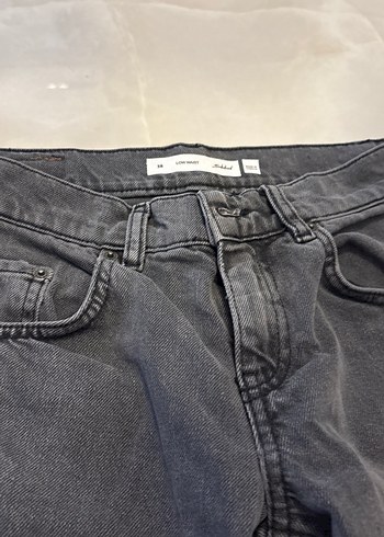 Gri Midi Boy Regular Fit Kadın Kot Pantolon - Görsel 2
