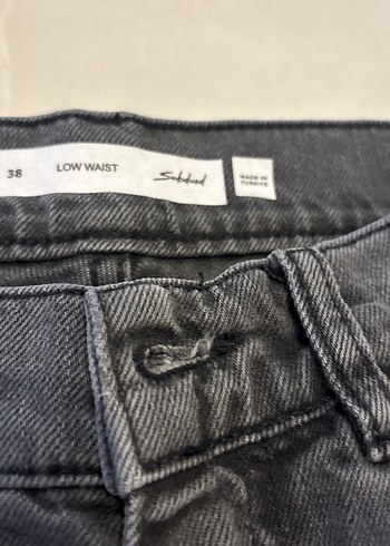 Gri Midi Boy Regular Fit Kadın Kot Pantolon - Görsel 3