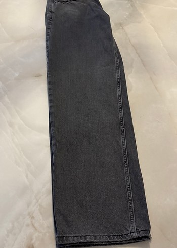 Gri Midi Boy Regular Fit Kadın Kot Pantolon - Görsel 4