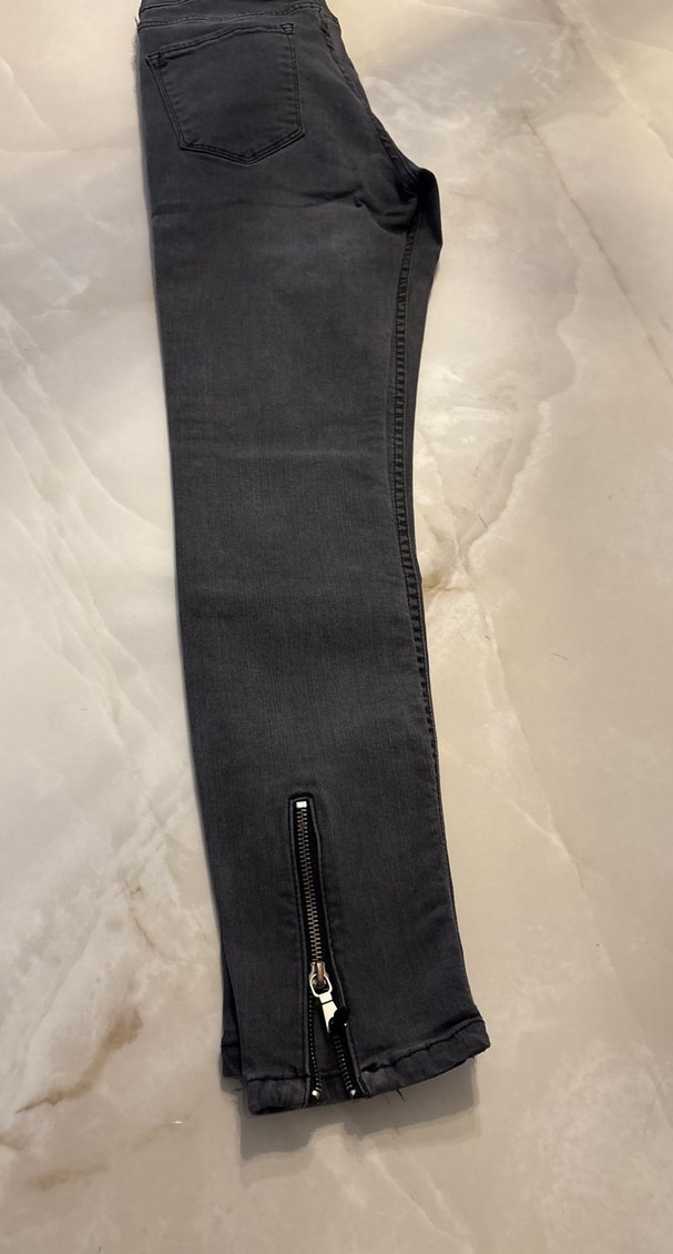 Gri Kadın Denim Pantolon - Görsel 4